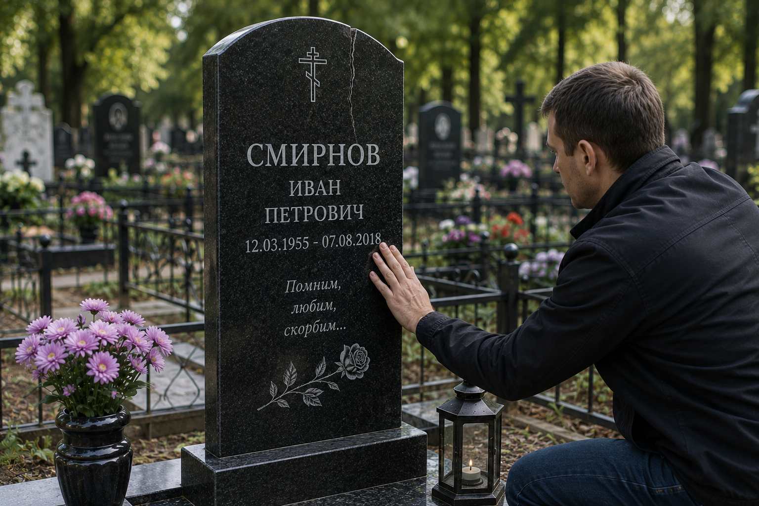 если на памятнике появилась трещина